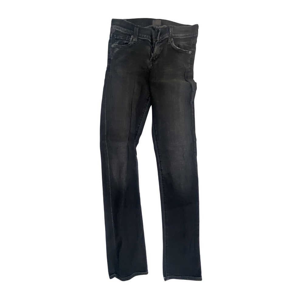 Citizens of Humanity Slim Straight Black Wash Denim Mens Jeans 1380-285 Size 28